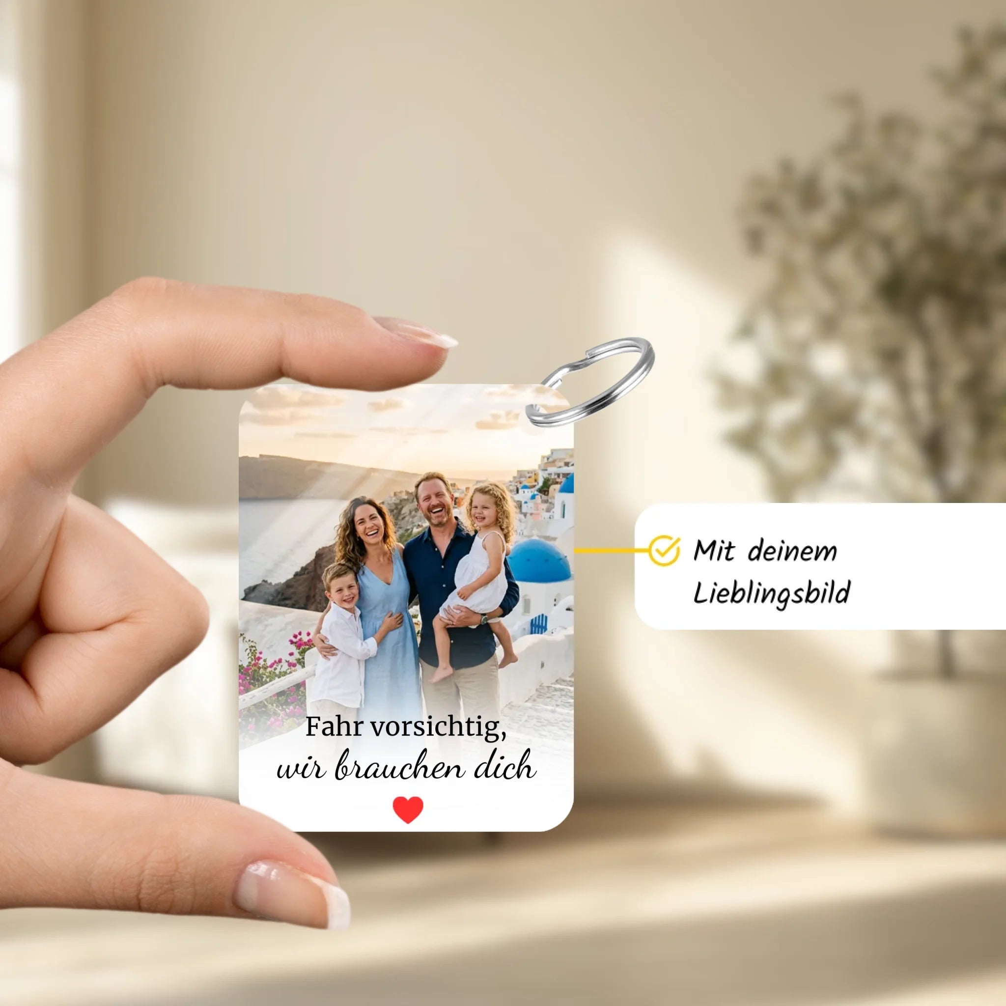 Schlüsselanhänger nur foto