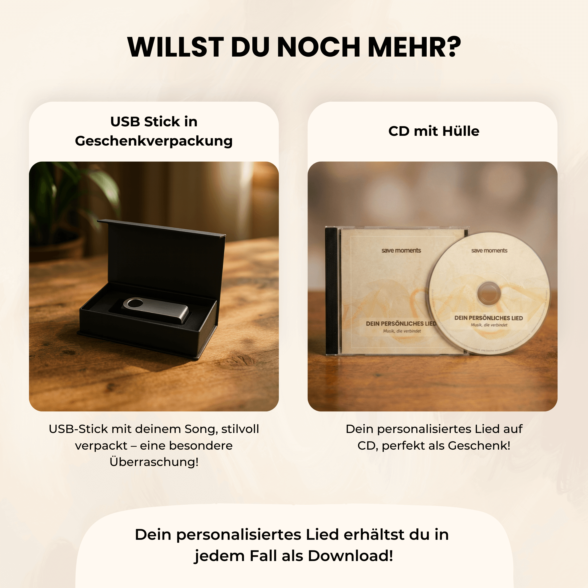 Personalisiertes Lied – Eure Geschichte, euer Song