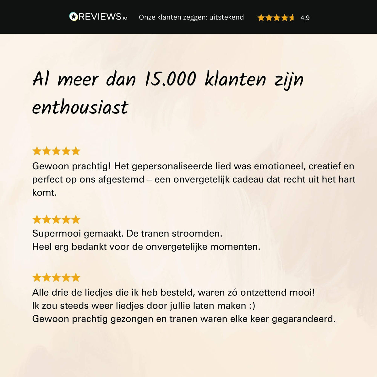 Gepersonaliseerd bruiloftslied – jullie verhaal, jullie song