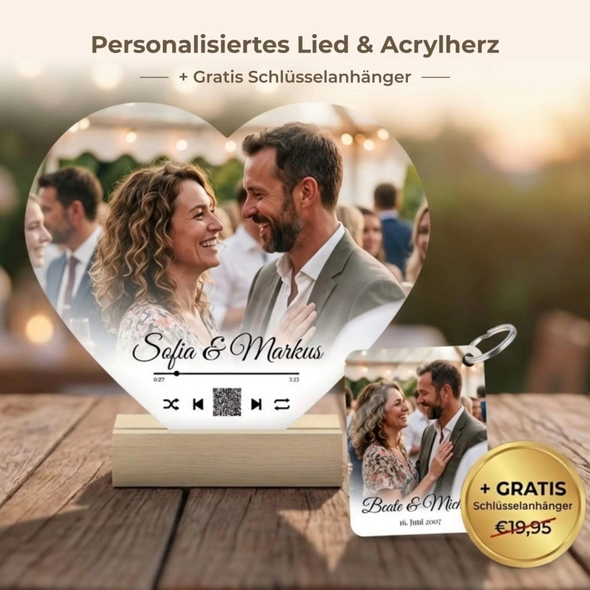 Valentinstagsset minkl gartis Schlüsselanhänger