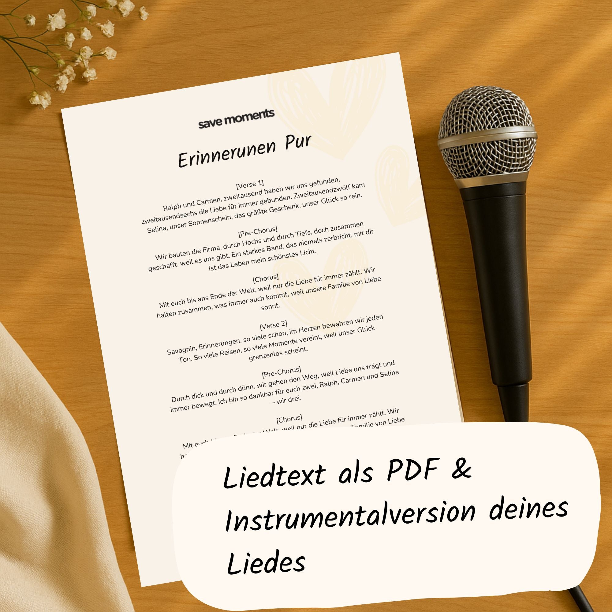 Karaoke Set – Instrumental & Liedtext zum Mitsingen
