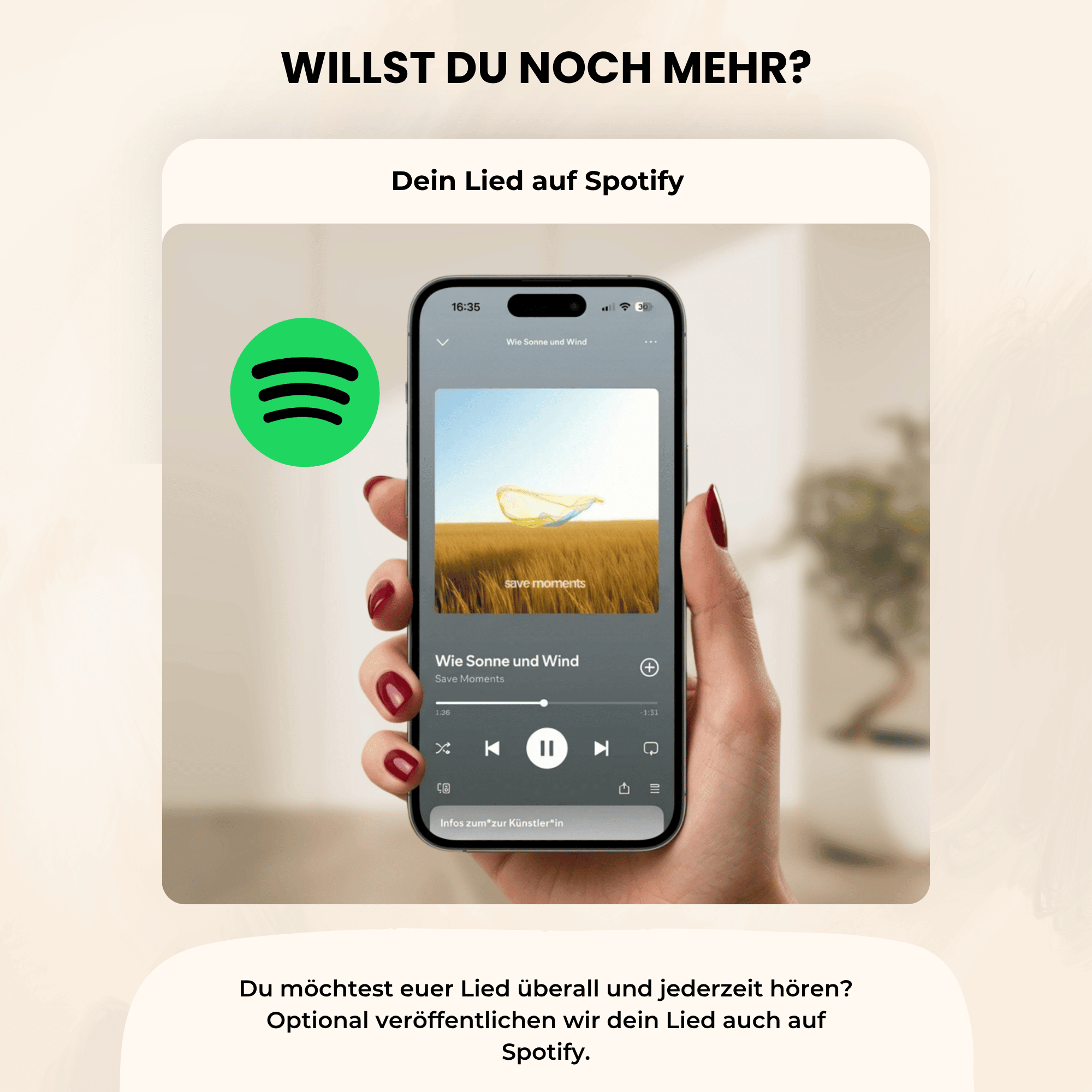 Personalisiertes Lied – Eure Geschichte, euer Song